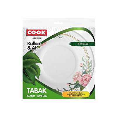 Cook Cook Karton Tabak Orta 10 adet