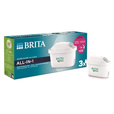 Brita Brita Maxtra Pro All-in-1 Yedek Su Arıtma Filtresi 3'lü