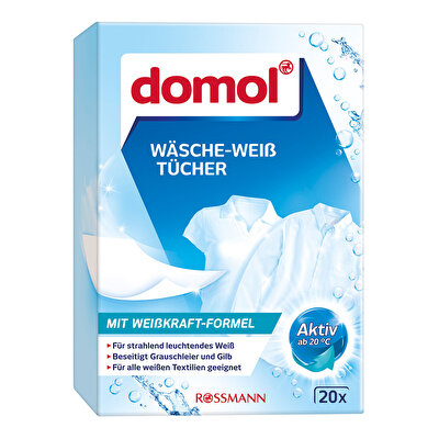 Domol Domol Beyazlatıcı Çamaşır Mendili 20 adet