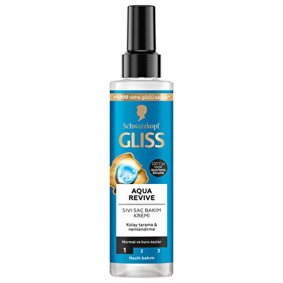 Gliss Gliss Aqua Revive Sıvı Saç Bakım Kremi Hyaluron ve Deniz Yosunu Özü 200 ml