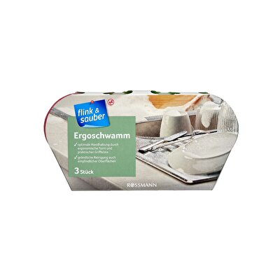 Flink & Sauber Flink & Sauber Ergonomik Sünger 3'lü