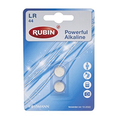 Rubin Rubin Düğme Alkalin Pil LR44 1,5V 2 Adet