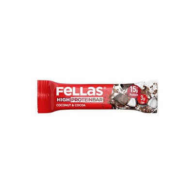 Fellas Fellas Yüksek Protein Bar Hindistan Cevizi ve Kakao 45 gr