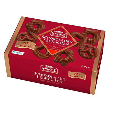 Lambertz Lambertz Sütlü ve Bitter Çikolata Kaplı Kek 500 gr