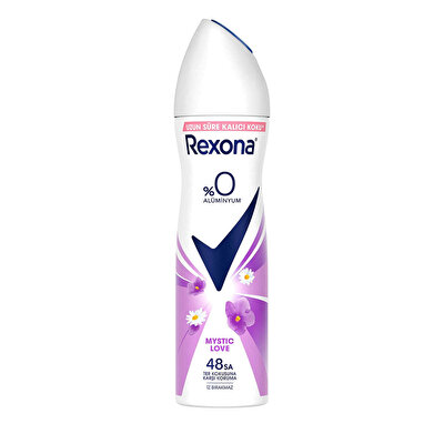 Rexona Rexona Kadın Sprey Deodorant %0 Alüminyum Mystic Love 150 ml