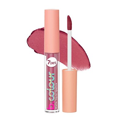 7Days 7Days B.Colour Mat Likit Ruj 02 Pink