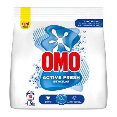 Omo Omo Active Fresh Beyazlar Toz Deterjanı 1.5 kg