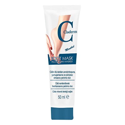 Claderm Claderm Tüp Ayak Maskesi Kil 50 ml
