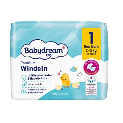 Babydream Babydream Bebek Bezi 1 Beden 26'lı