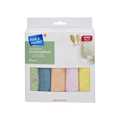 Flink & Sauber Flink & Sauber Mikrofiber Toz Alma Bezi Mikrofiber 5'li