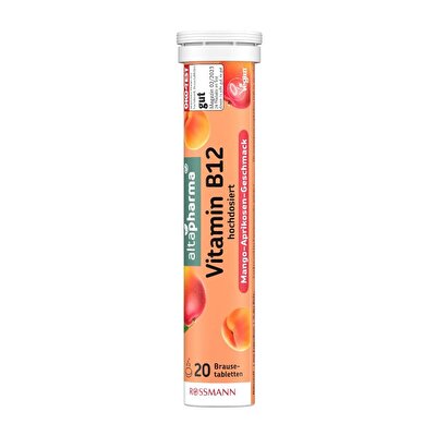 Altapharma Altapharma Vitamin B12 İçeren Takviye Edici Gıda Efervesan Mango - Kayısı Aromalı 20 adet