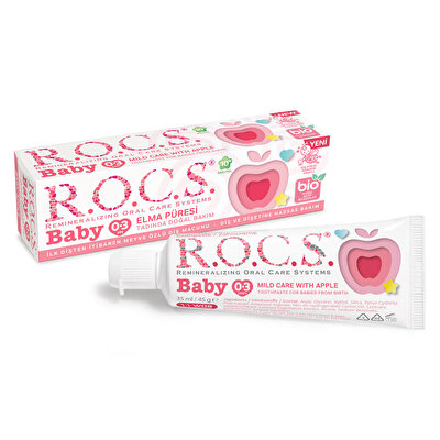 Rocs Rocs Baby Diş Macunu 0-3 Yaş Elma Püresi 45 gr