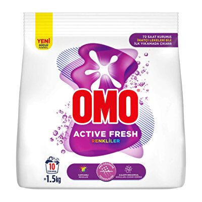 Omo Omo Active Fresh Renkliler Toz Deterjanı 1.5 kg