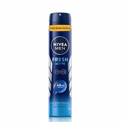 Nivea Men Nivea Men Erkek Sprey Deodorant Fresh Active 200 ml