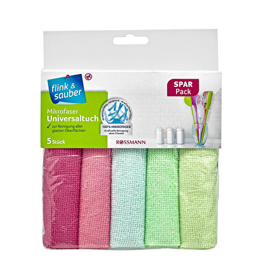 Flink & Sauber Flink & Sauber Mikrofiber Toz Alma Bezi Mikrofiber 5'li