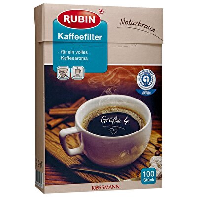 Rubin Rubin Kahve Filtresi No:4 100'lü