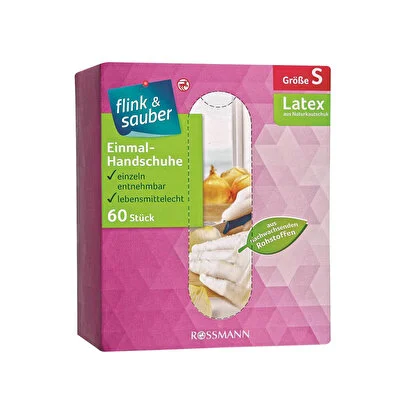 Flink & Sauber Flink & Sauber Tek Kullanımlık Eldiven S 60'lı