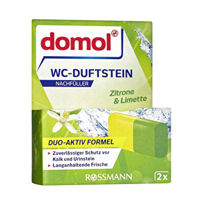 Domol Domol WC Kokusu Klozet Blok Yedek Limon 80 g