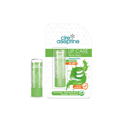 Cire Aseptine Cire Aseptine Renkli Dudak Bakım Kremi Aloe Vera 50 SPF