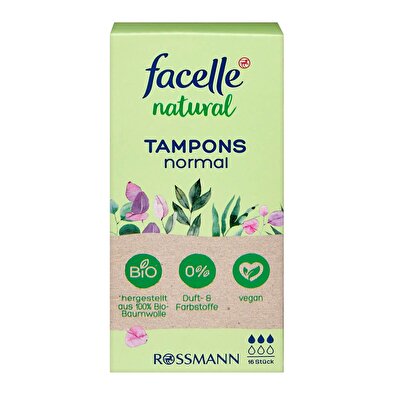 Facelle Facelle Natural Tampon Normal 16'lı