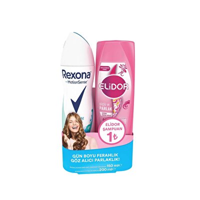 Rexona Rexona Deodorant Shower Fresh Elidor Güçlü & Parlak Saç Kremi 150 ml & 200 ml