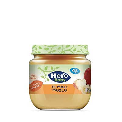 Hero Baby Hero Baby Elmalı Muzlu Kavanoz Mama 125g