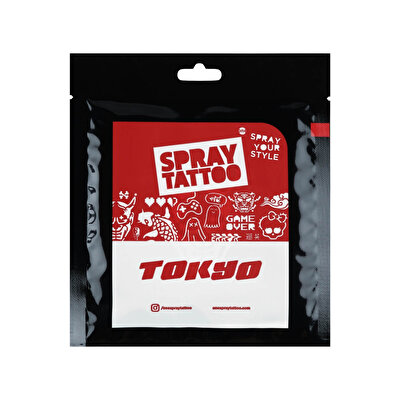 One Spray Tattoo One Spray Tattoo City Pack Dövme Şablon Seti Tokyo