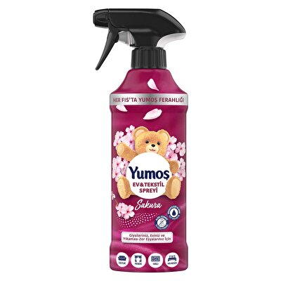 Yumoş Yumoş Ev ve Tekstil Spreyi Sakura Yıkanması Zor Eşyalar İçin 450 ml