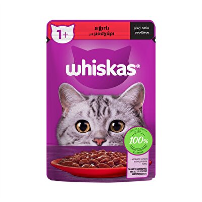 Whiskas Whiskas Yaş Kedi Maması Poşet Sığırlı 85 gr