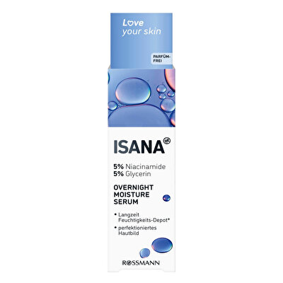 Isana Isana Love Your Skin Serum Overnight Niacinamide Gliser 30 ml
