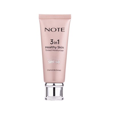 Note Note 3 in 1 Healthy Skin Tinted Moisturizer 50 SPF Renk Ton Eşitleyici Aydınlatıcı Krem