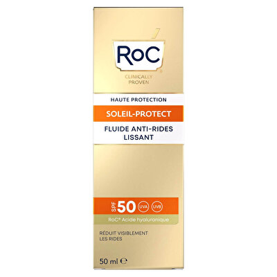 Roc Roc Yüz Güneş Kremi Likit Soleil Spf 50 Kırışıklık Karşıtı Rahatlatıcı 50 ml