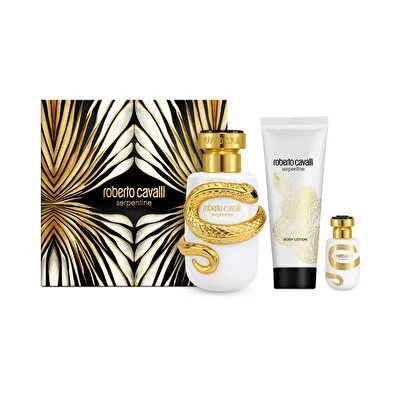 Roberto Cavalli Roberto Cavalli Serpentine Kadın Parfüm Seti 100 ml EDP + 100 ml Losyon+ 7,5 ml EDP