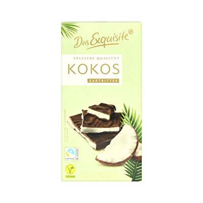 Das Exquisite Das Exquisite Tablet Çikolata Hindistan Cevizli Bitter 140 gr