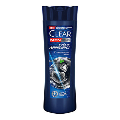 Clear Men Clear Men Şampuan Yoğun Arındırıcı Kömür Kepeğe Karşı Etkili 350 ml