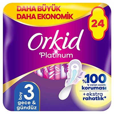 Orkid Orkid Hijyenik Ped Platinum Gece 24'lü