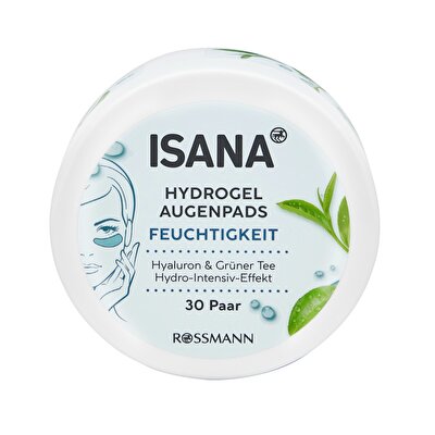 Isana Isana Göz Altı Pedi Hidrojel Hyaluron & Yeşil Çay 30 Çift