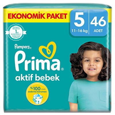 Prima Prima Bebek Bezi 5 Beden 46'lı 11-16 kg 46 Adet