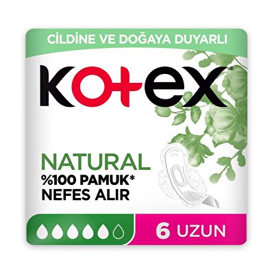 Kotex Kotex Natural Hijyenik Ped Ultra Uzun 6'lı