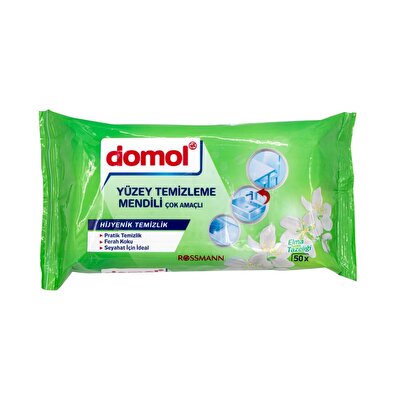 Domol Domol Yüzey Temizleme Mendili Elma Tazeliği 50'li