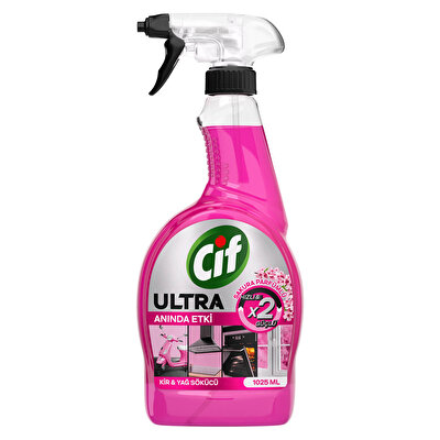 Cif Cif Ultra Sprey Sakura Parfümlü Kir ve Yağ Sökücü 1025 ml