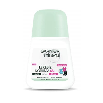 Garnier Mineral Garnier Mineral Roll-On Lekesiz Koruma Çiçeksi Koku, Anti-Perspirant 50 ml