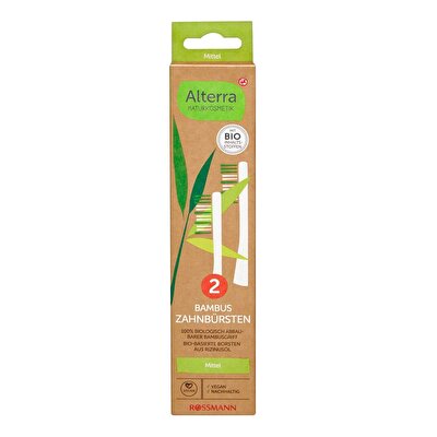 Alterra Alterra Diş Fırçası Bambu Double Pack Orta Sert