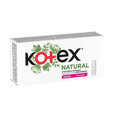 Kotex Kotex Natural Tampon Süper 16'lı