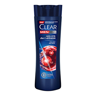 Clear Men Clear Men Şampuan Hızlı Stil 2'si 1 Arada Kolay Şekil Alan Saçlar 350 ml