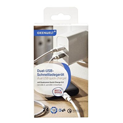Ideenwelt Ideenwelt Usb-C & Usb-A İkili Hızlı Şarj Cihazı