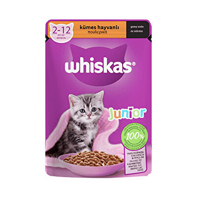 Whiskas Whiskas Yavru Kedi Poşet Yaş Mama Kümes Hayvanlı 85 Gr