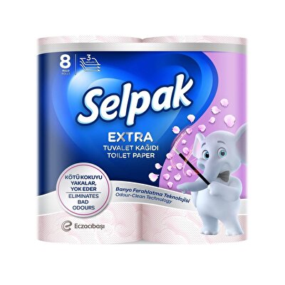 Selpak Selpak Tuvalet Kağıdı Extra Banyo Ferahlatma 8'li