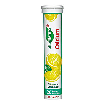 Altapharma Altapharma Kalsiyum İçeren Takviye Edici Gıda Suda Eriyen Tablet Limon Aromalı 20'li