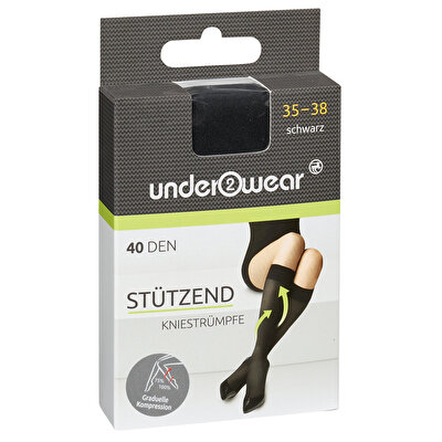 Underwear Underwear Diz Altı Çorap 40 den, Siyah 35/38 Numara